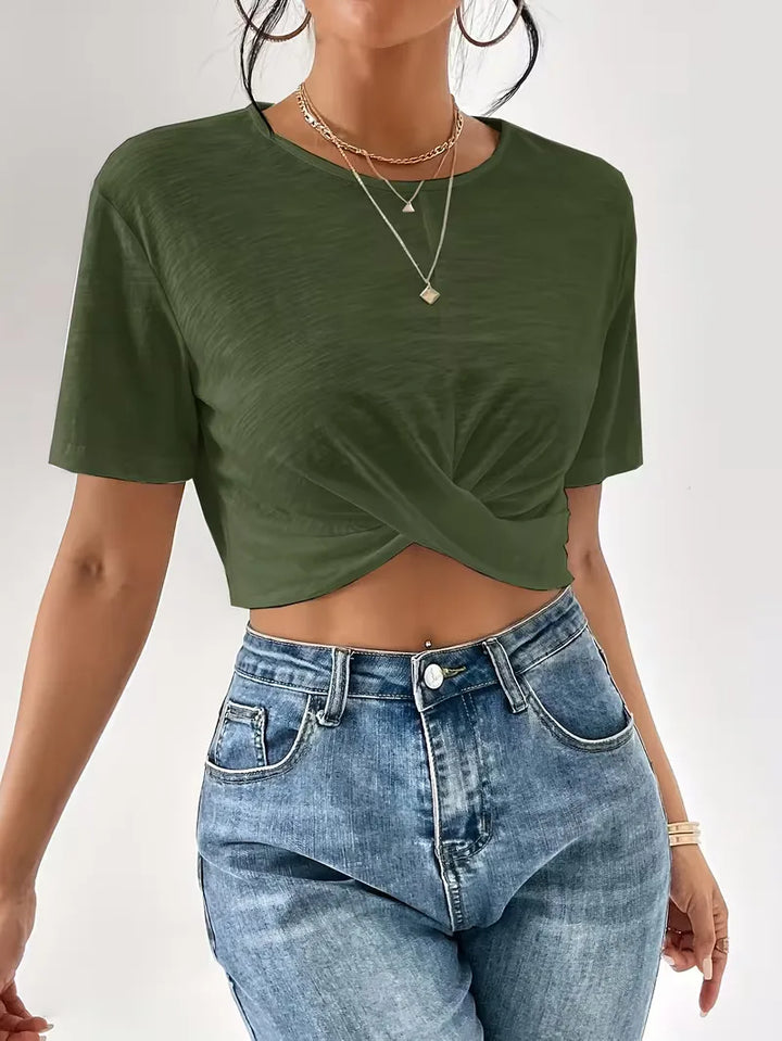 T-shirt met twistdetail