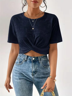 T-shirt met twistdetail