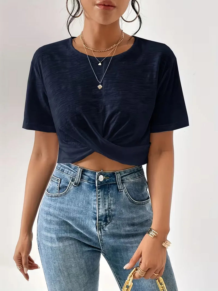 T-shirt met twistdetail
