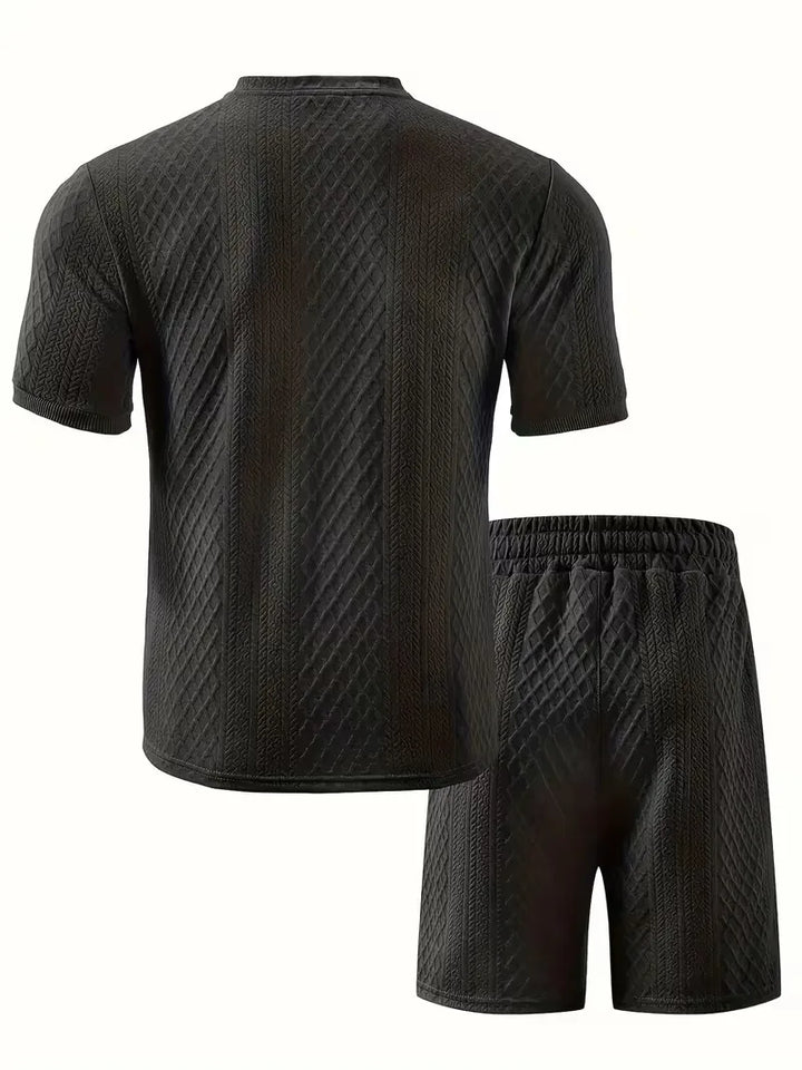 Zomer kledingset met jacquard patroon