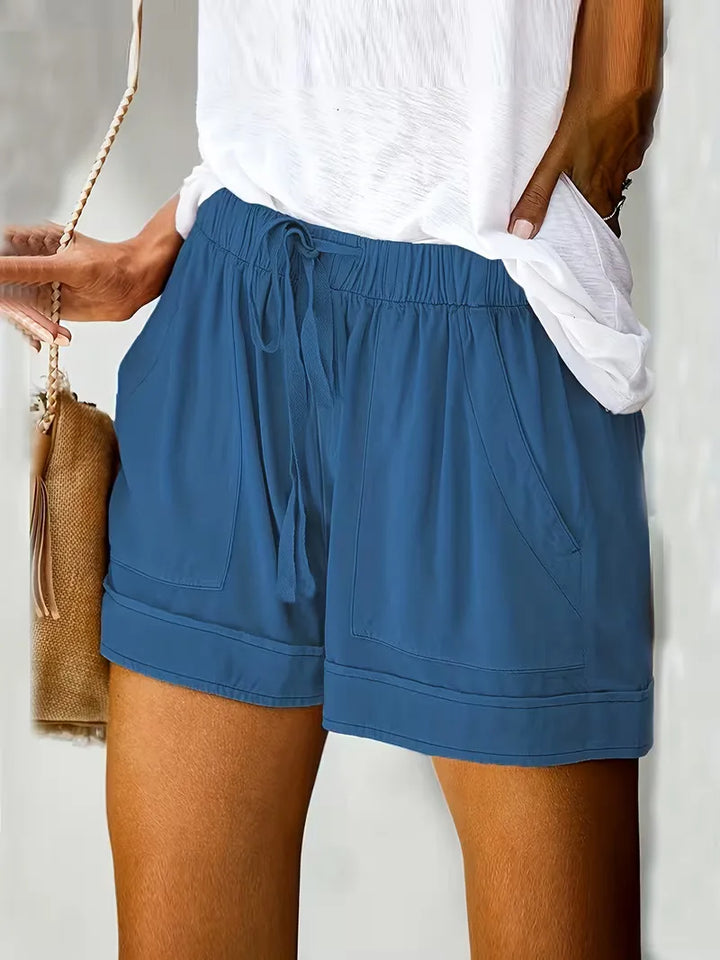 Korte broek met elastische taille
