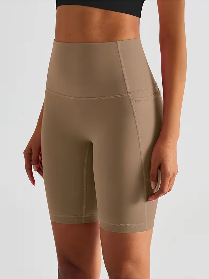 Sportshort met hoge taille