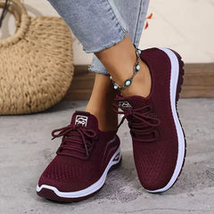Lage sneaker met ademend mesh