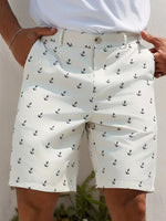 Shorts met ankerpatroon