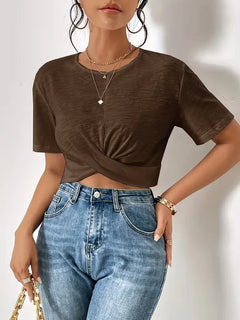 T-shirt met twistdetail
