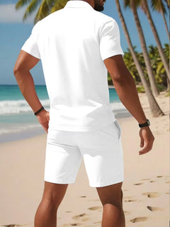 Zomer kledingset met polo en shorts