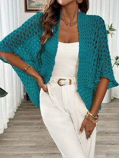 Oversized cardigan met hollow-out design