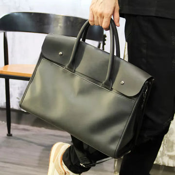 Laptoptas met flap en dubbele handvatten