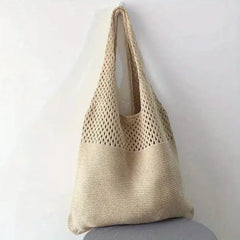Shopper met hollow crochet design