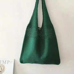 Shopper met hollow crochet design