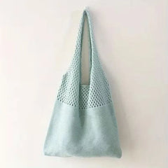 Shopper met hollow crochet design