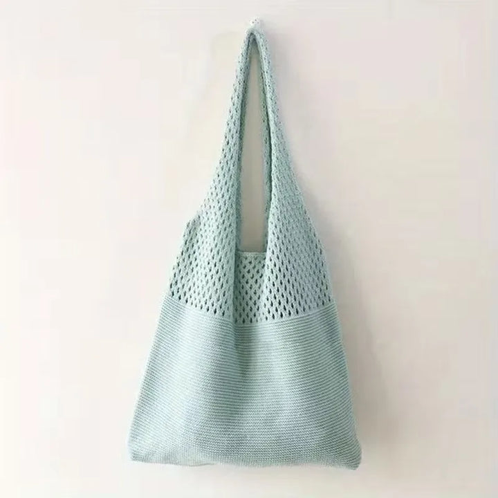 Shopper met hollow crochet design