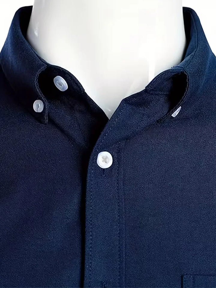 Casual overhemd met mandarin collar
