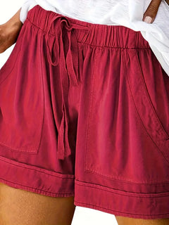 Korte broek met elastische taille