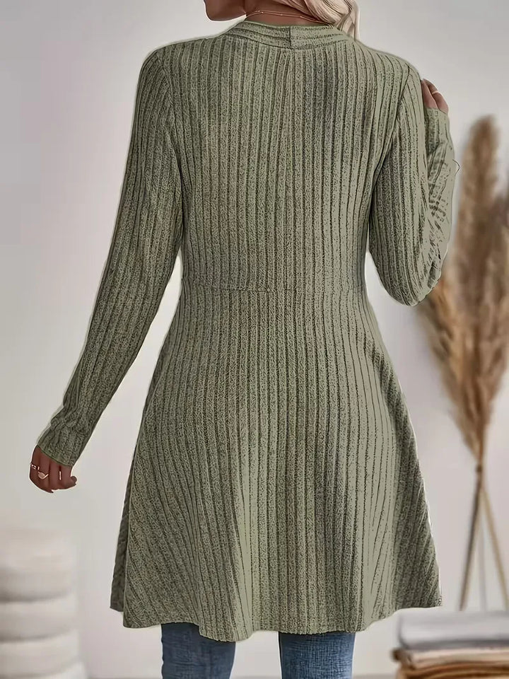Zwarte cardigan met V-hals