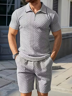 Zomer kledingset met polo en shorts