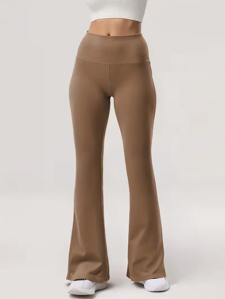 Flared broek met hoge taille