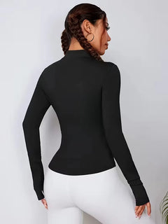 Sporttop met lange mouwen