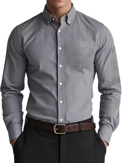 Casual overhemd met mandarin collar