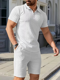 Zomer kledingset met polo en shorts