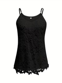 kanten tanktop met V-neck