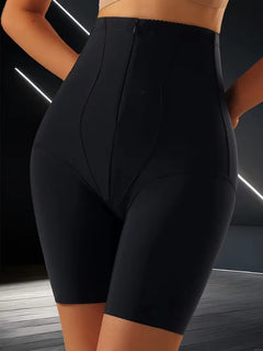 High-waisted shapewear boxer brief