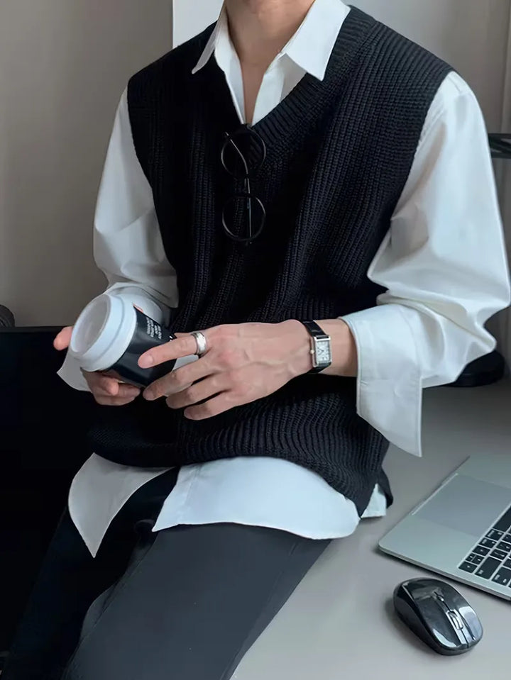 Mouwloos V-neck Vest