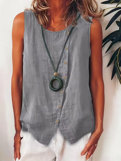 Bohemian dames blouse met knopen