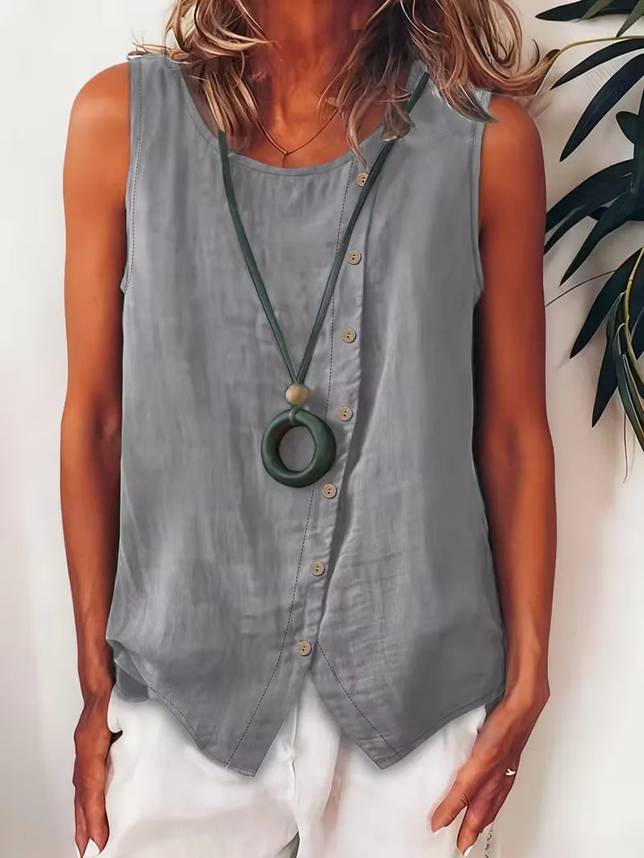 Bohemian dames blouse met knopen