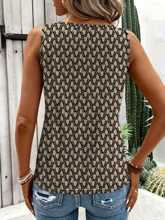 Tanktop met geometrische print