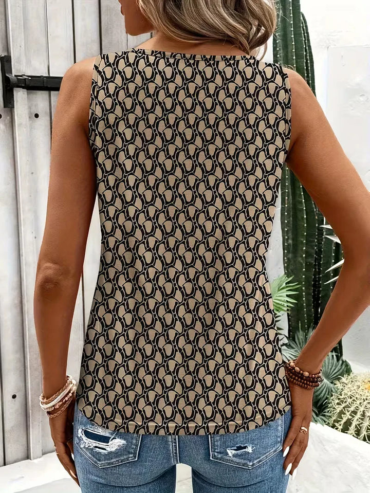 Tanktop met geometrische print
