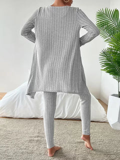 Driedelige set met cardigan