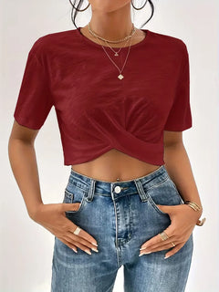 T-shirt met twistdetail