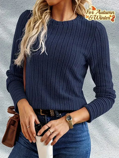 Longsleeve met ribbelstructuur