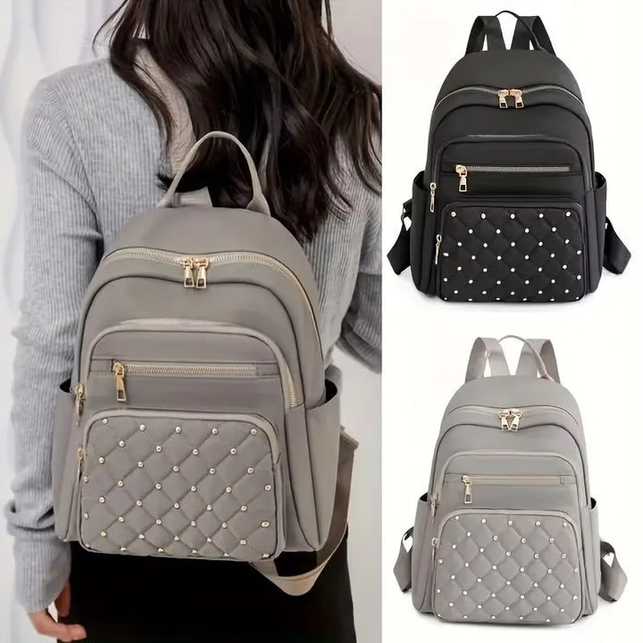 Rugzak met quilted voorkant