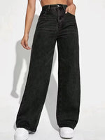Wide leg broek met hoge taille