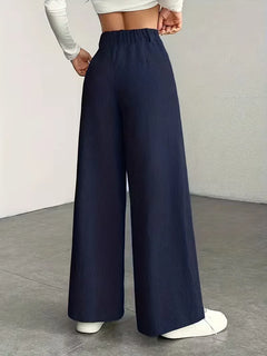 Wide leg broek met hoge taille