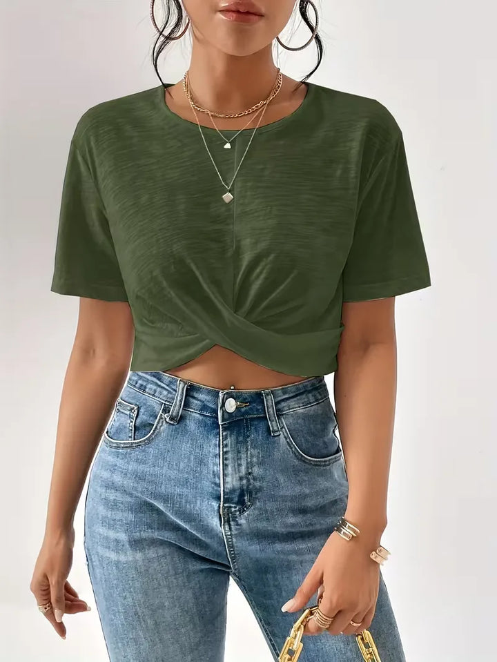 T-shirt met twistdetail
