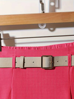 Plooirok met hoge taille