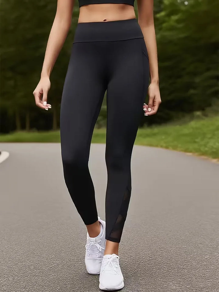 Legging met mesh panelen