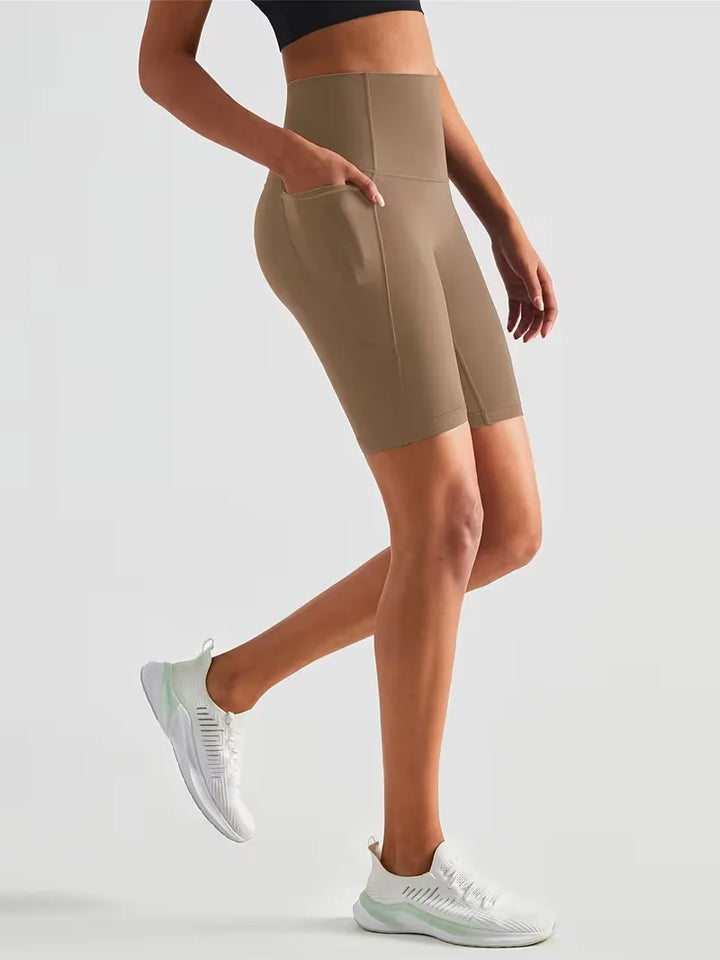 Sportshort met hoge taille