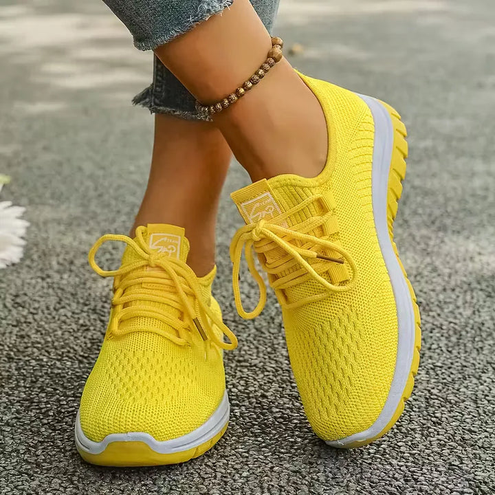 Lage sneaker met ademend mesh