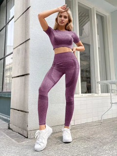 Tweedelige set met crop top