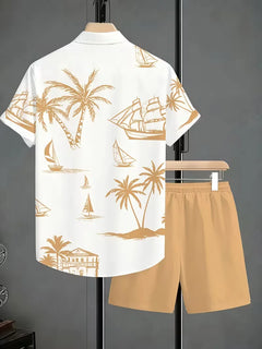 Shorts met tropische print