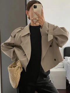 Trenchcoat met oversized fit