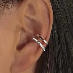 Oorbellen met clip-on en stenen