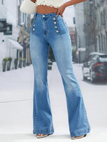 Flared jeans met hoge taille