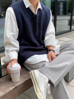 Mouwloos V-neck Vest