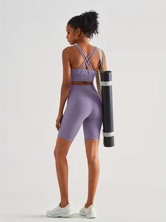 Sportshort met hoge taille