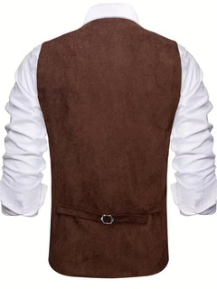 Gilet met V-hals en knopen
